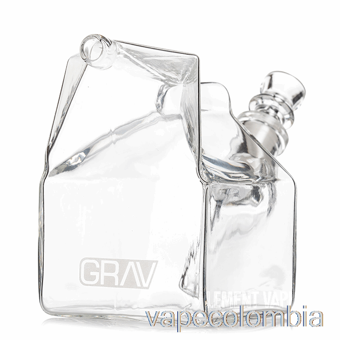 Vape Kit Completo Grav Cartón De Leche Burbujeador De Vidrio Transparente